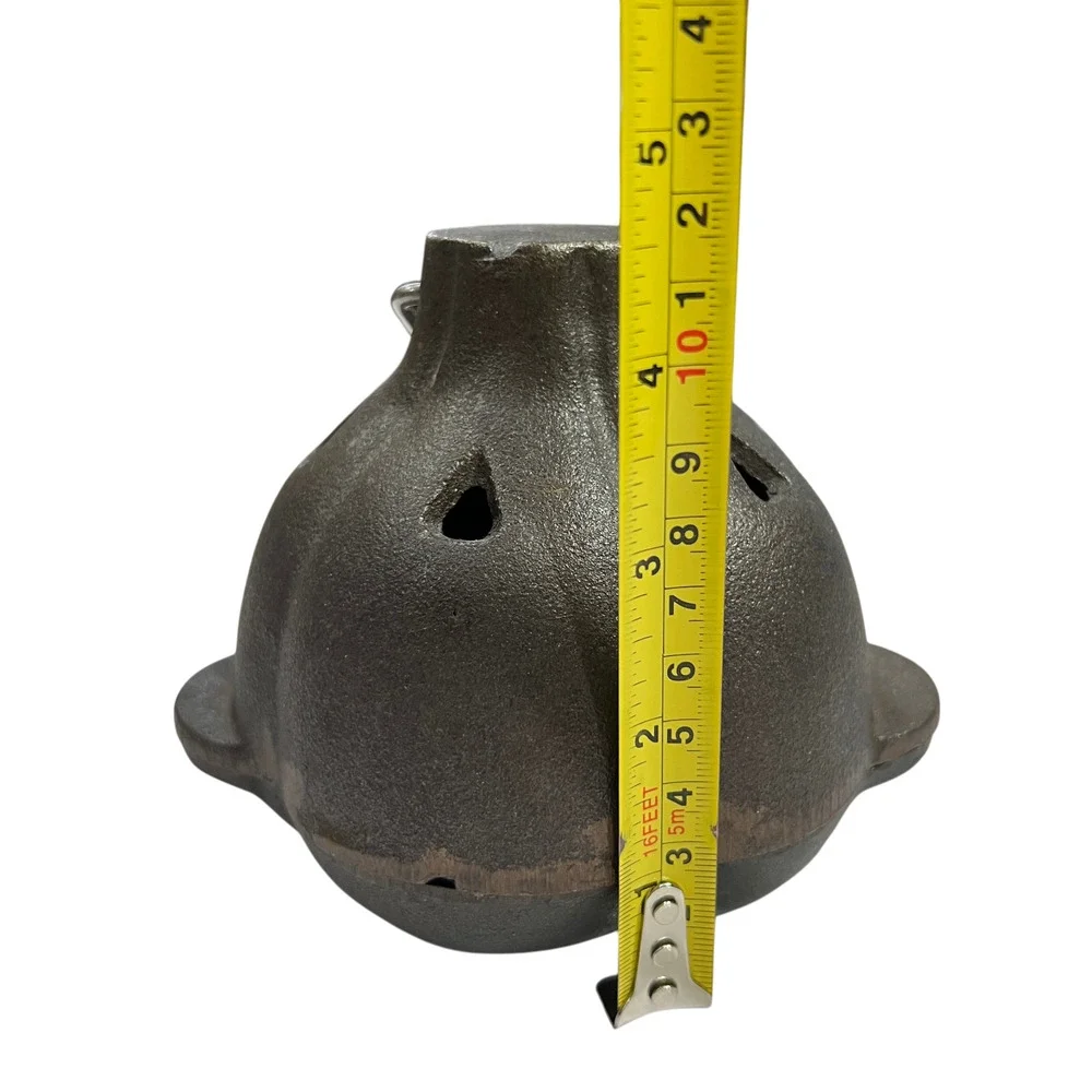 Cast Iron Garlic Roaster Base and Lid with Handle Heavy Duty Oven BBQ Grill